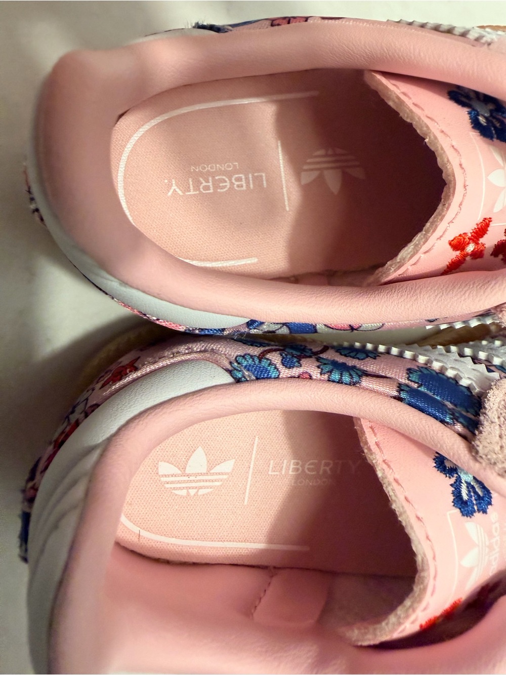 Adidas Kids Liberty London Pink Floral Gazelle Shoes - Picture 4 of 5